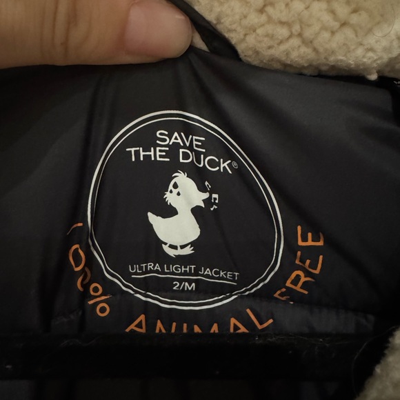 SAVE THE DUCK Black Puffer Jacket - Picture 4 of 8